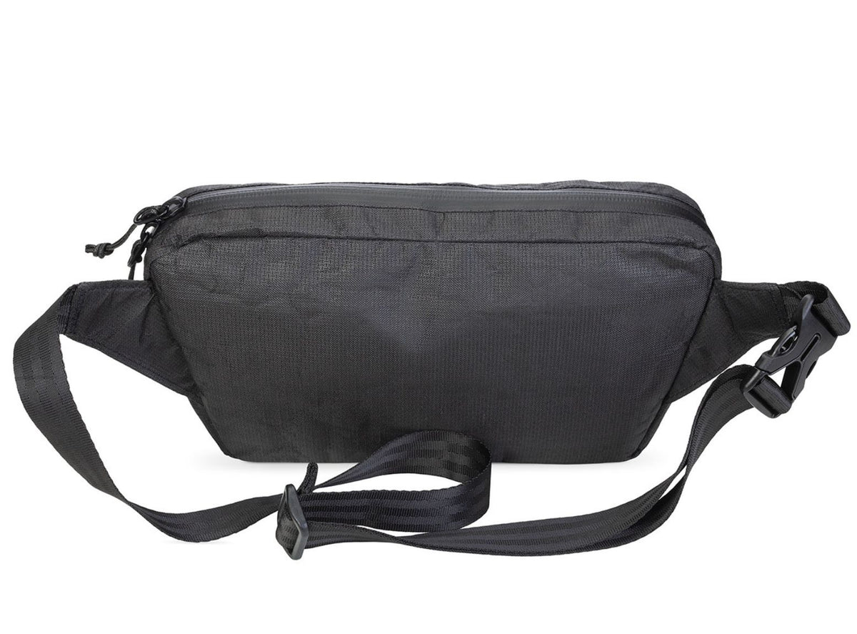LITEWAY FANNY PACK ULTRA ファニーパックウルトラ ULTRA200X Black 背面とウエストベルト - 山道具とULギアのお店 Ascend Lite