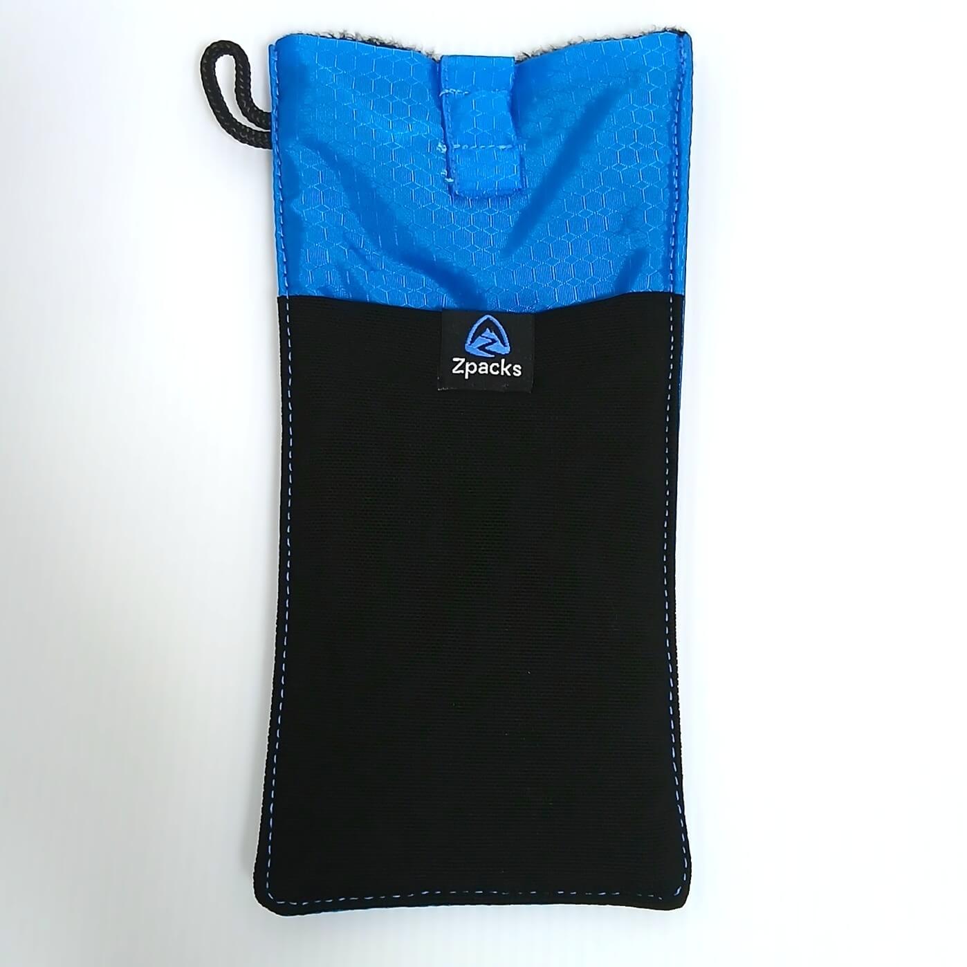 Zpacks Ultralight Sunglasses Case サングラスケース マイクロファイバークロス付き Azure Blue ライクラポケット面 - 山道具とULギアのお店 Ascend Lite