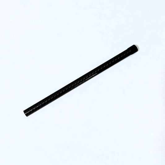 Zpacks Trekking Pole Jack トレッキングポールジャック 白背景に斜めに置いた全体 - カーボン綾織りのチューブ本体と端部の底面キャップ、全長約30.5cmの実物写真 - 山道具とULギアのお店 Ascend Lite