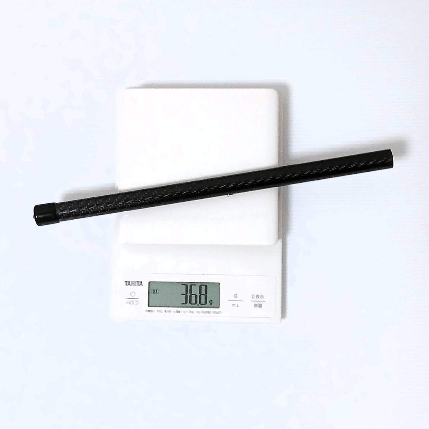 Zpacks Trekking Pole Jack トレッキングポールジャック デジタルスケールに載せた重量計測 - 表示は36.8gで当店実測値を示す実物写真 - 山道具とULギアのお店 Ascend Lite