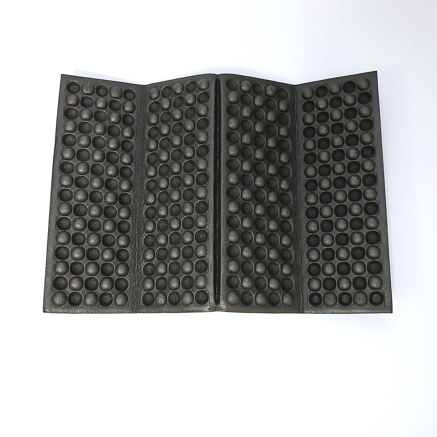 Zpacks Foam Sit Pad フォームシットパッド ブルー 4セクション 展開状態（裏面・黒） - 山道具とULギアのお店 Ascend Lite
