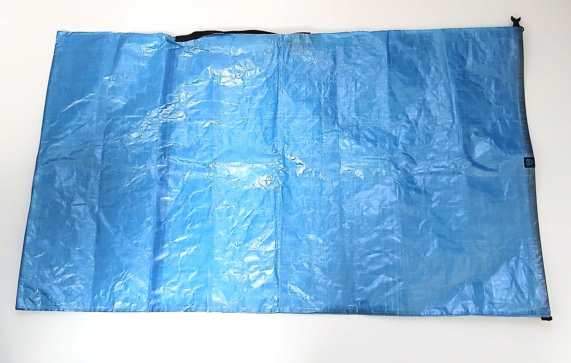 Zpacks Airplane Case エアプレーンケース Blue 実物写真 - 中身を抜いて平らに広げた全体 - 山道具とULギアのお店 Ascend Lite