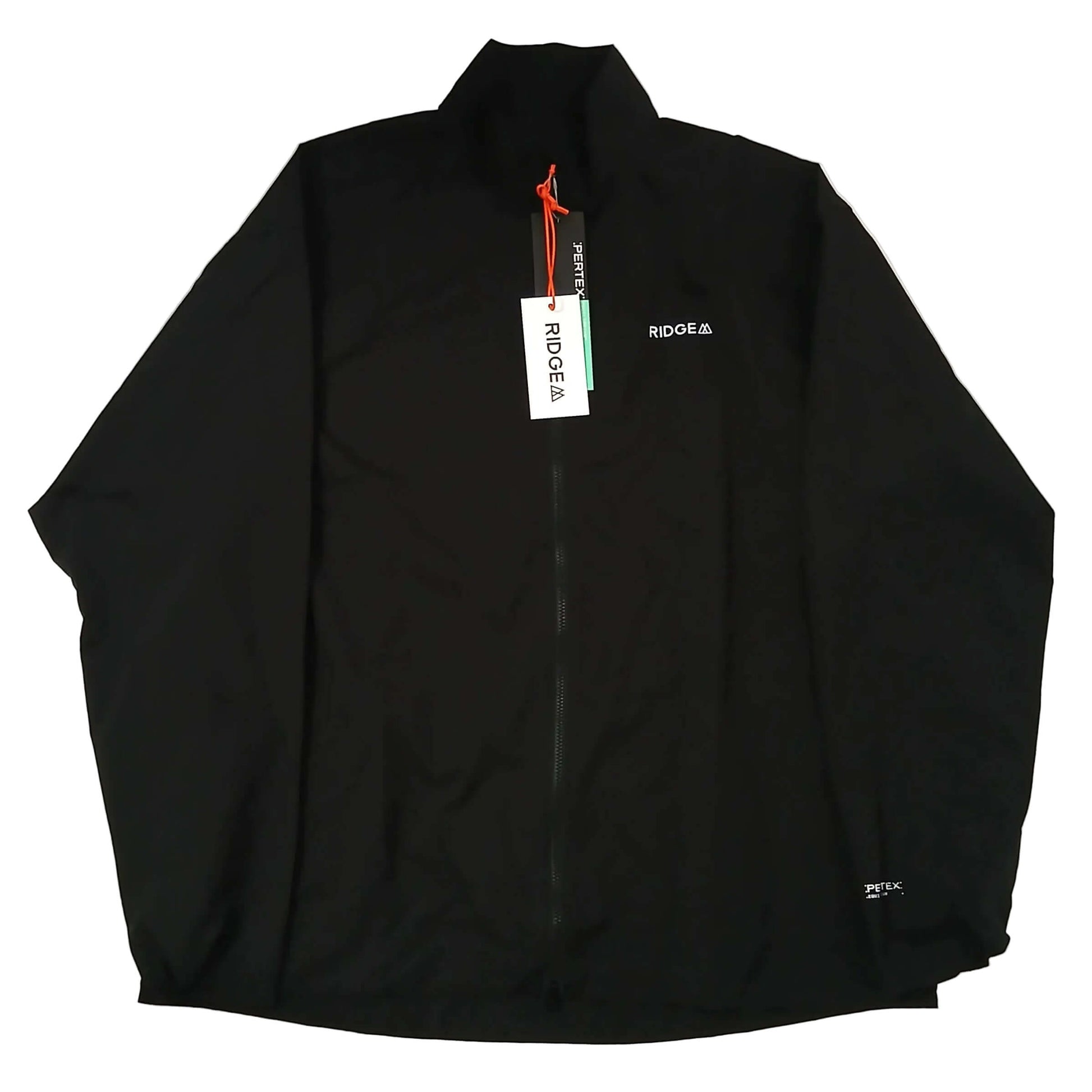 RIDGE MOUNTAIN GEAR Enough Shell Jacket イナフシェルジャケット Trail Shadow 全体（フルジップを閉じた前面）の実物写真 - 山道具とULギアのお店 Ascend Lite