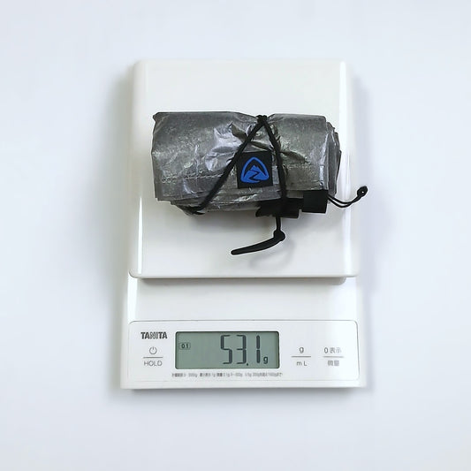 Zpacks DCF Rain Kilt DCFレインキルト 実測重量 - 丸めた状態で53.1g（TANITAスケール） - 山道具とULギアのお店 Ascend Lite