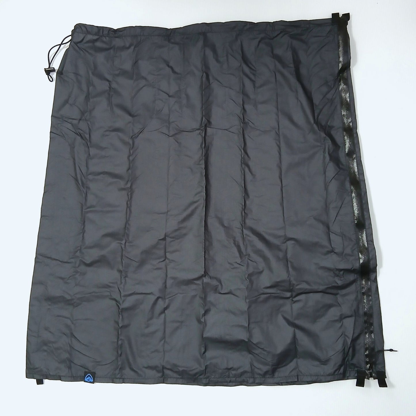 Zpacks Vertice Rain Kilt バーティスレインキルト 実物全体 - 広げた状態・背面フルレングス防水ジッパーと裾のタイアウトループ - 山道具とULギアのお店 Ascend Lite