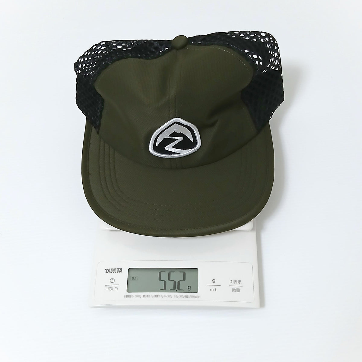 Zpacks Foldable Trail Hat フォルダブルトレイルハット Olive - 実測重量55.2g（帽子単体・TANITAスケール0.1g表示） - 山道具とULギアのお店 Ascend Lite