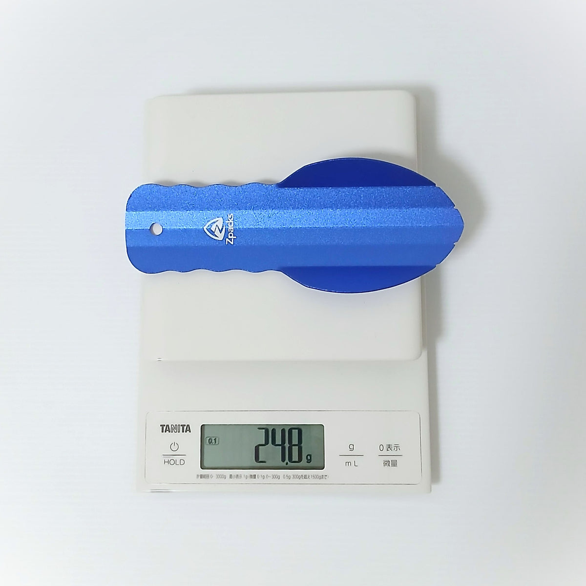 Zpacks Ultralight Trowel ウルトラライト トイレ用スコップ - 当店実測24.8g（スコップ単体、ジップポーチは含まず）の実物写真 - 山道具とULギアのお店 Ascend Lite