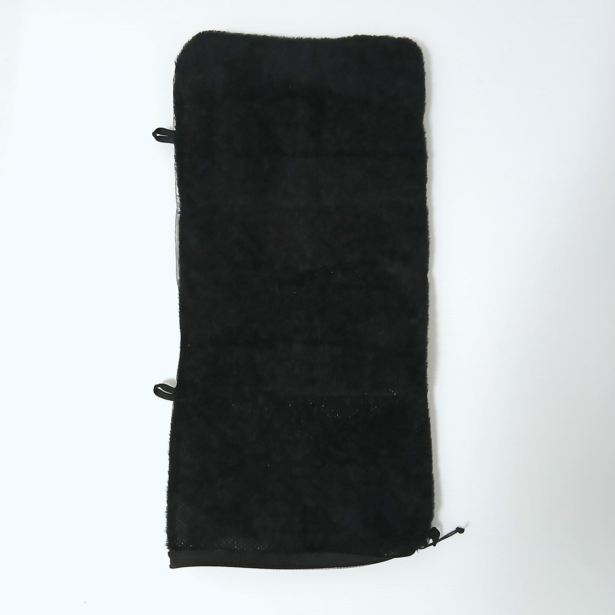 Zpacks Medium Pillow Dry Bag ミディアムピロードライバッグ - 裏返してOctaフリース面を外側にして平置きした全体の実物写真 - 山道具とULギアのお店 Ascend Lite