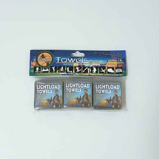 Lightload Towels Extra Strength ライトロードタオル 3個入り - 山道具とULギアのお店 Ascend Lite