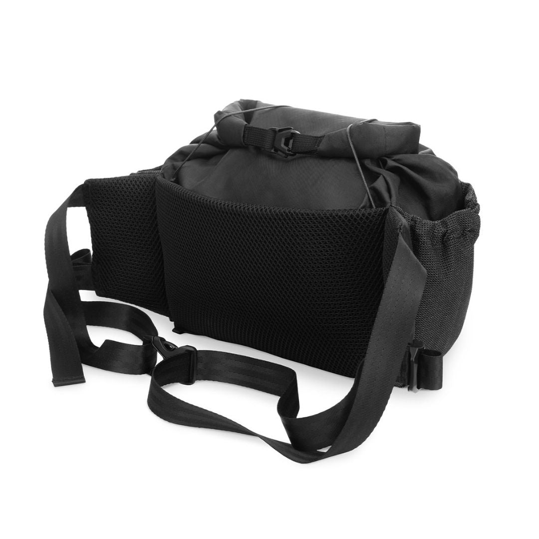 LITEWAY HIP PACK ヒップパック Black - 背面の3Dエアメッシュパッドとベルト（公式画像） - 山道具とULギアのお店 Ascend Lite