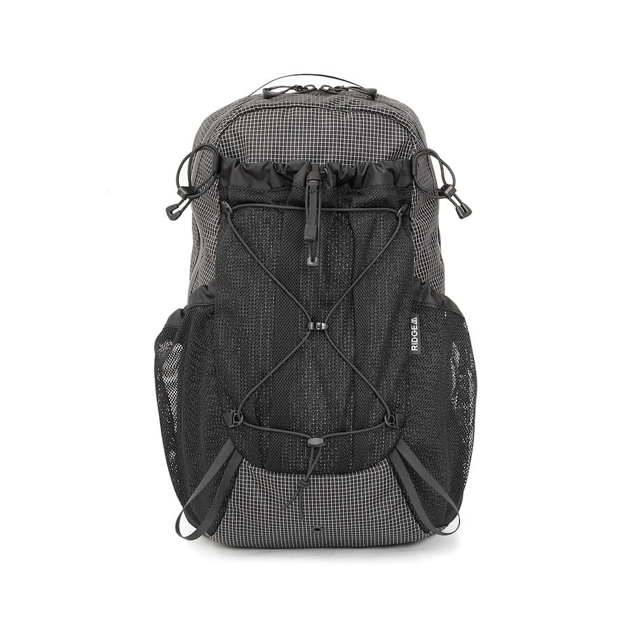 RIDGE MOUNTAIN GEAR One Mile MP ワンマイルMP Black 正面全体（公式画像） - 山道具とULギアのお店 Ascend Lite