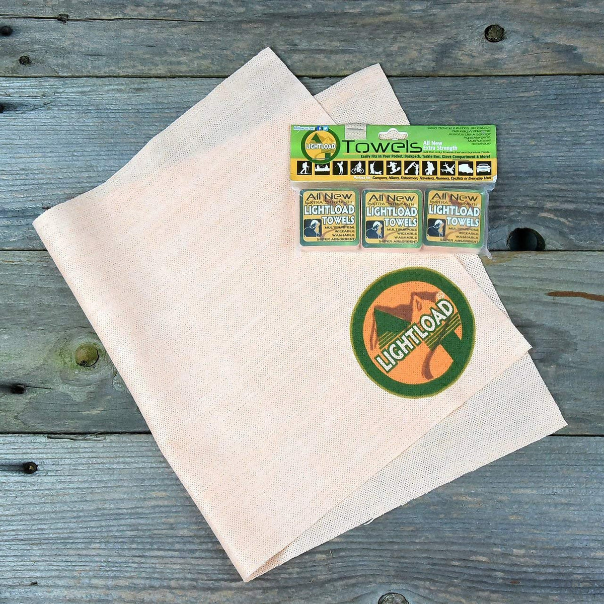 Lightload Towels Extra Strength ライトロードタオル 3個入り - 山道具とULギアのお店 Ascend Lite