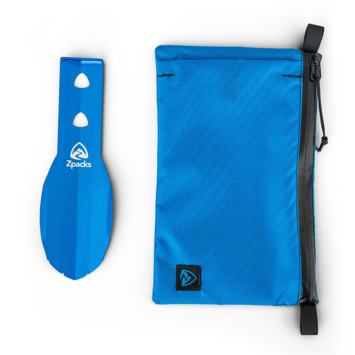 Zpacks Potty Pack with Trowel ポッティパック トロウェル付き - 付属の Ultralight Trowel とポーチを並べた状態（公式画像） - 山道具とULギアのお店 Ascend Lite