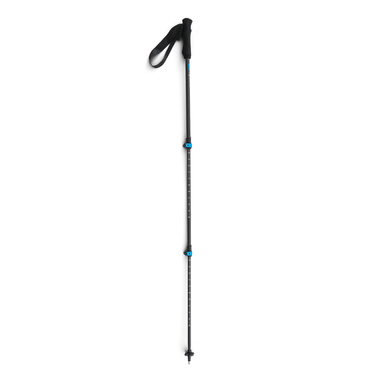 Zpacks Minimalist Trekking Pole ミニマリストトレッキングポール 1本を伸ばした状態の全景を正面から・グリップから先端チップまでのプロポーション（公式画像） - 山道具とULギアのお店 Ascend Lite