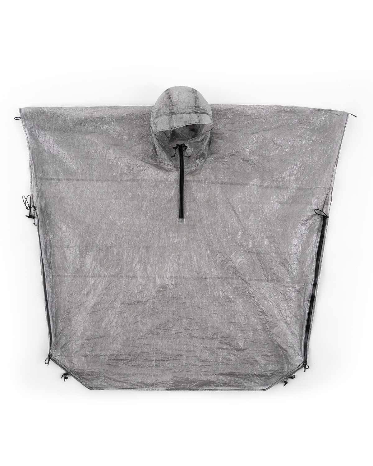 Zpacks Convertible Groundsheet Poncho コンバーチブルグランドシートポンチョ - 平置きした全体。背面側（公式画像） - 山道具とULギアのお店 Ascend Lite