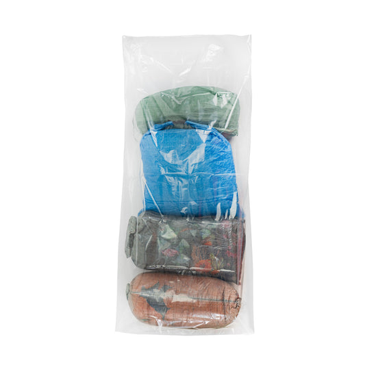 Zpacks Nylo Pro Odor Barrier Bags ナイロプロ オダーバリアバッグ - 衣類のスタッフサックを入れた透明なフィルム袋（公式画像） - 山道具とULギアのお店 Ascend Lite