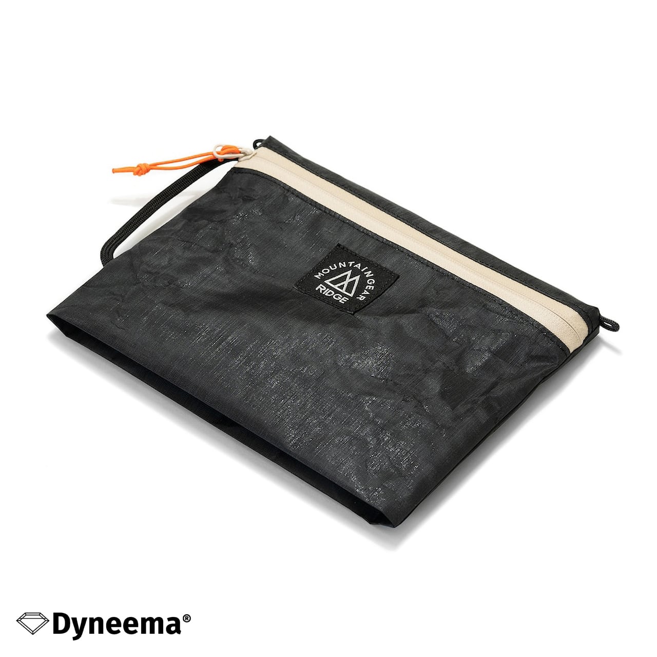 RIDGE MOUNTAIN GEAR Travel Pouch Plus トラベルポーチプラス Solid Black 全体（Dyneema）（公式画像） - 山道具とULギアのお店 Ascend Lite