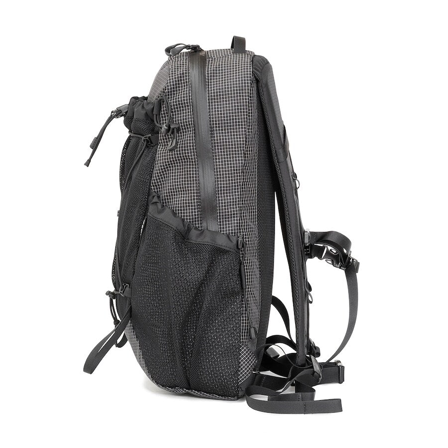 RIDGE MOUNTAIN GEAR One Mile MP ワンマイルMP Black 側面全体（公式画像） - 山道具とULギアのお店 Ascend Lite