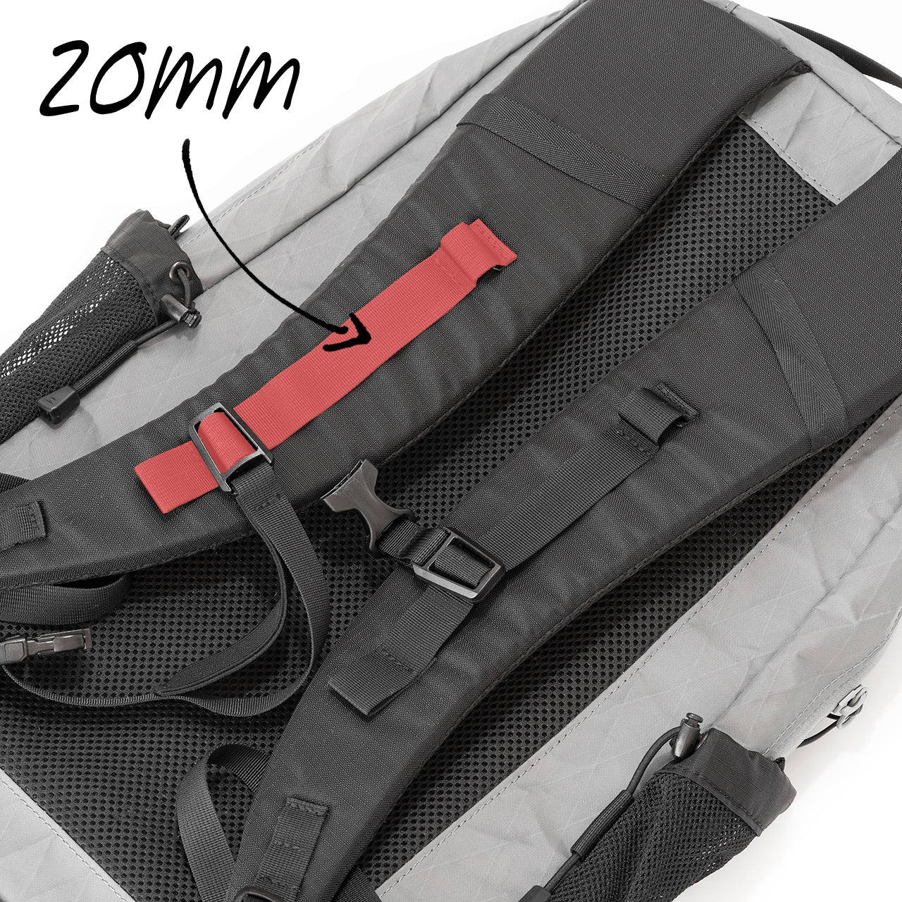 RIDGE MOUNTAIN GEAR Chest Increase チェストインクリース 巾20mmまでのショルダーハーネスに対応（公式画像） - 山道具とULギアのお店 Ascend Lite