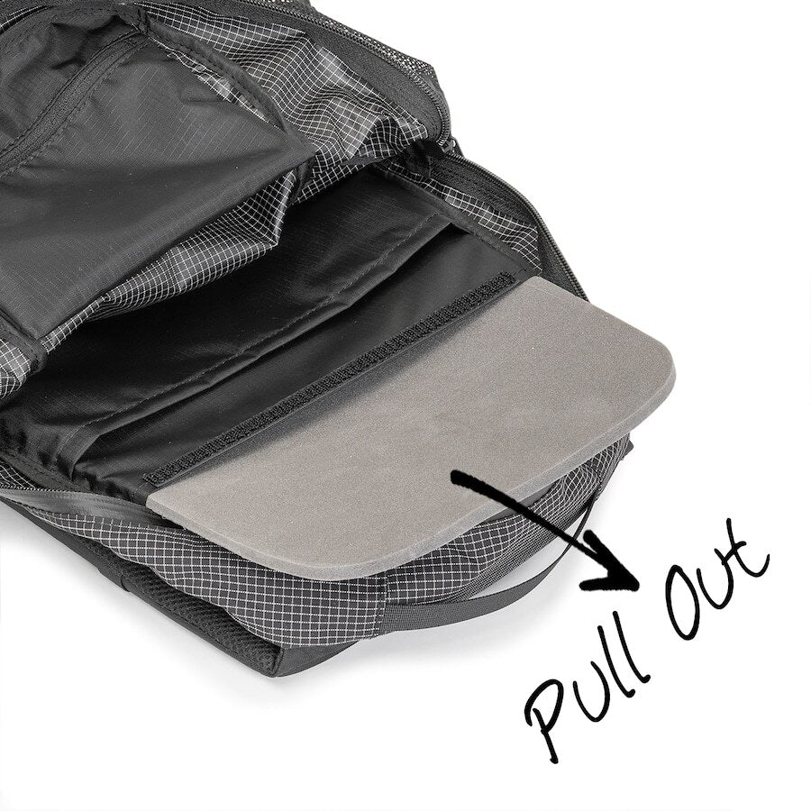 RIDGE MOUNTAIN GEAR One Mile MP ワンマイルMP 背面から取り出せるEVAフォームパッド（公式画像） - 山道具とULギアのお店 Ascend Lite