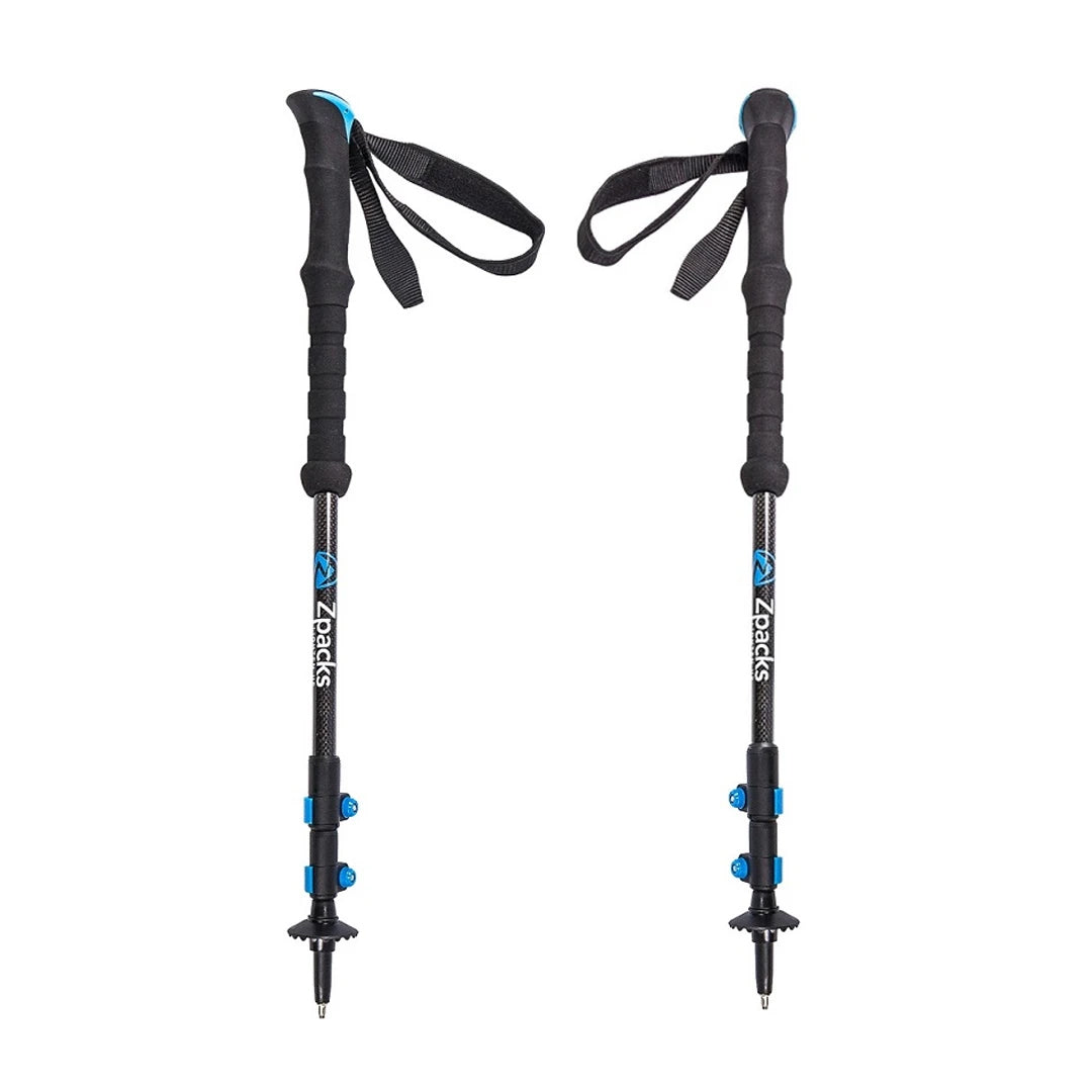 Zpacks Carbon Fiber Trekking Pole カーボンファイバートレッキングポール Foam - フォームグリップ2本を並べた全体（公式画像） - 山道具とULギアのお店 Ascend Lite