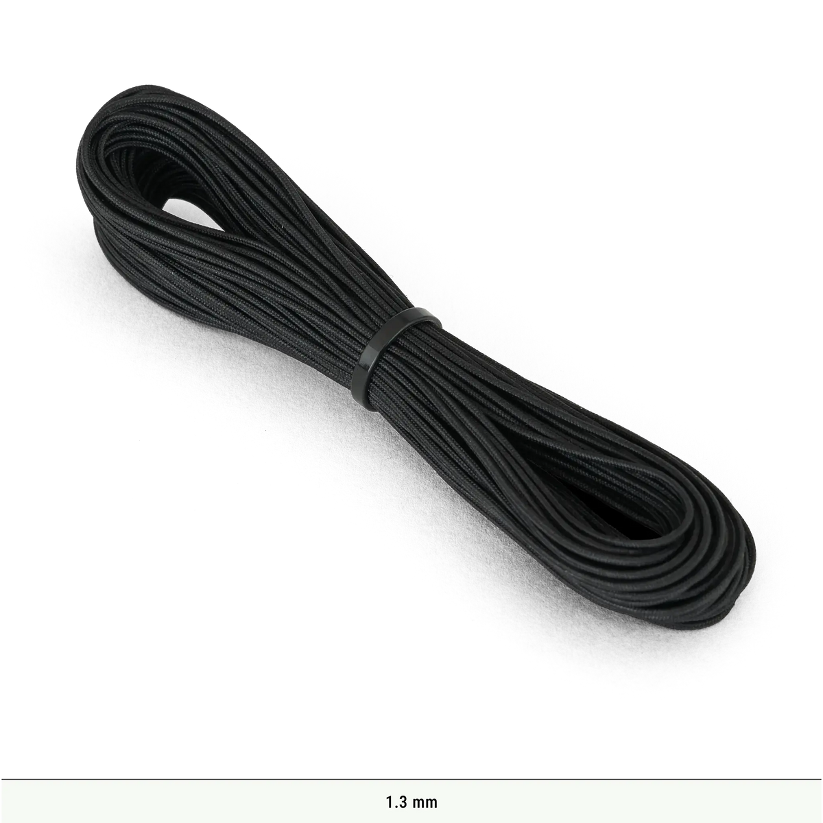 Zpacks Z-Line Cord Zラインコード Black 1.3mm - 束ねたブラック1.3mmコードの全体、画像下部に太さ表記あり（公式画像） - 山道具とULギアのお店 Ascend Lite